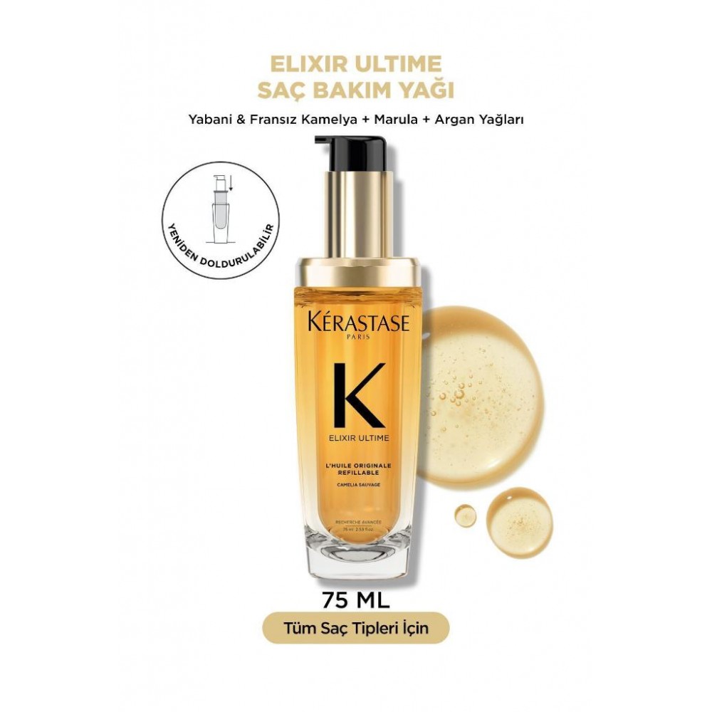 Elixir Ultime Parlaklık Veren Saç Bakım Yağı 75 ML