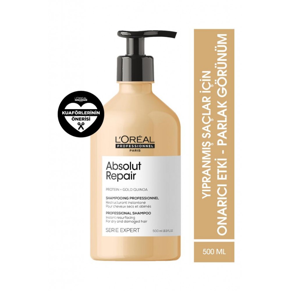 Serie Expert Absolut Repair Yıpranmış Saçlar Için Onarıcı Şampuan 500 ML
